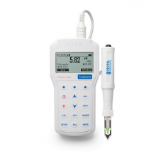 pHmetro portátil (pH/ mV/ Temp) impermeable, registro con salida USB, con cuchilla