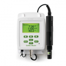 Monitor para pH/CE/TDS/Temperatura con sonda para colocar en línea