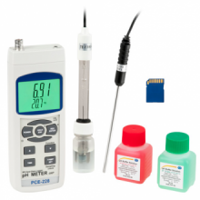 Analizador de pH, Redox y temperatura PCE-228 KIT